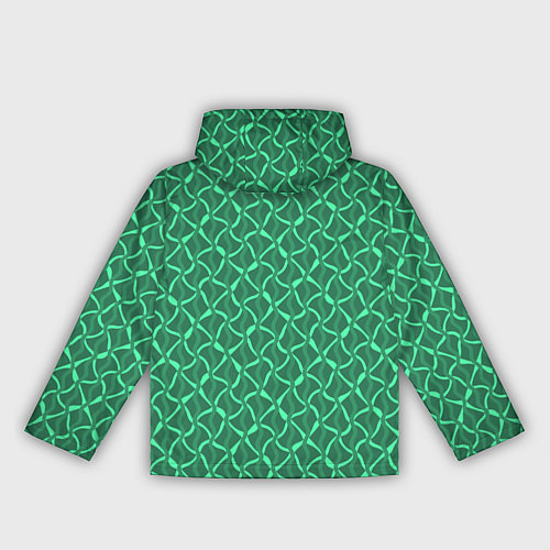 Женская ветровка Зелёный нефритовый искажение / 3D-Белый – фото 2