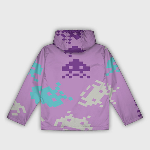 Женская ветровка Пиксели / 3D-Белый – фото 2