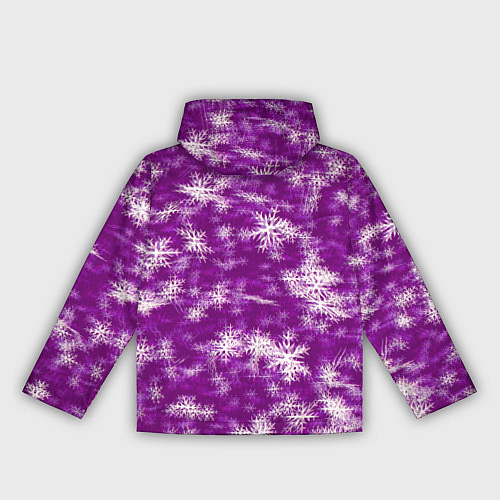 Женская ветровка Снежинки глитч / 3D-Белый – фото 2