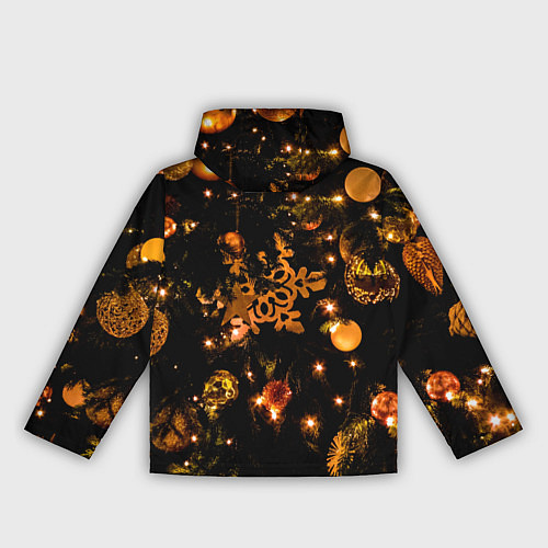 Женская ветровка Новогоднее украшение / 3D-Черный – фото 2