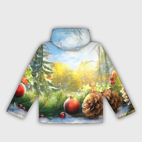 Женская ветровка Солнечный новый год / 3D-Белый – фото 2