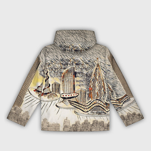 Женская ветровка Город 2100 / 3D-Белый – фото 2