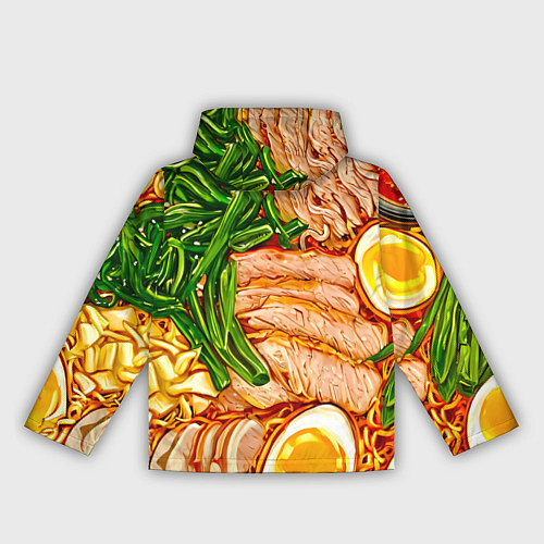 Женская ветровка Суп рамен / 3D-Белый – фото 2