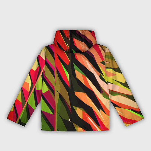 Женская ветровка Красно-чёрная абстракция / 3D-Черный – фото 2