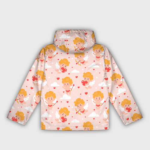 Женская ветровка Паттерн с милыми купидонами / 3D-Белый – фото 2