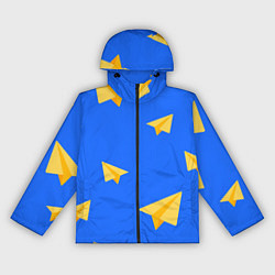 Женская ветровка Желтый самолетик