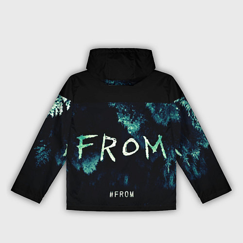 Женская ветровка Извне на фоне леса / 3D-Черный – фото 2