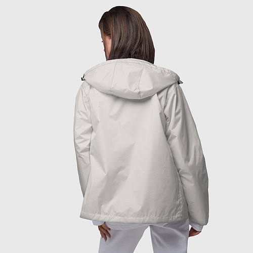 Женская ветровка Таня вязью - чёрная надпись / 3D-Черный – фото 4