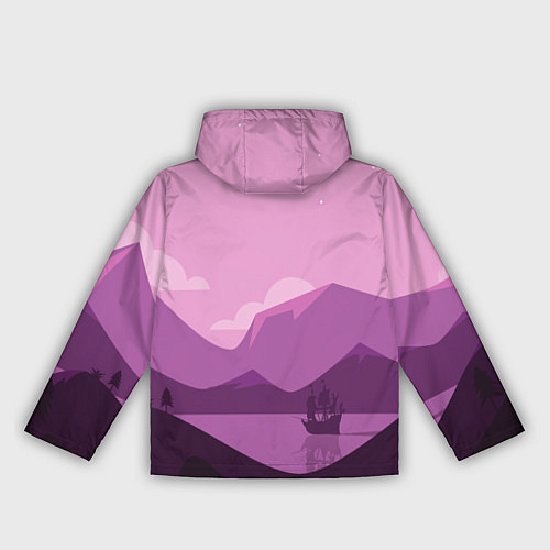 Женская ветровка Горное озеро / 3D-Белый – фото 2