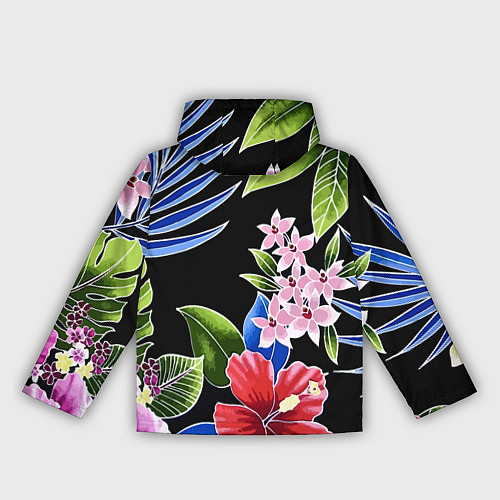 Женская ветровка Tropical flowers - aloha / 3D-Белый – фото 2