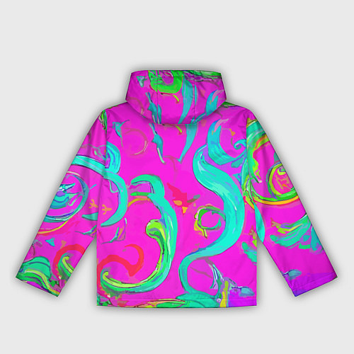 Женская ветровка Abstract floral pattern - aloha / 3D-Белый – фото 2