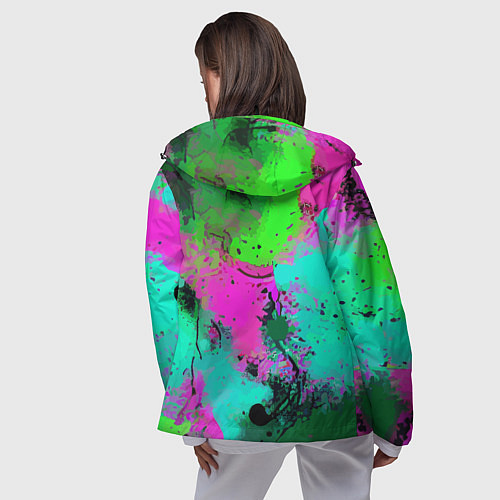 Женская ветровка Color impression - abstraction / 3D-Черный – фото 4