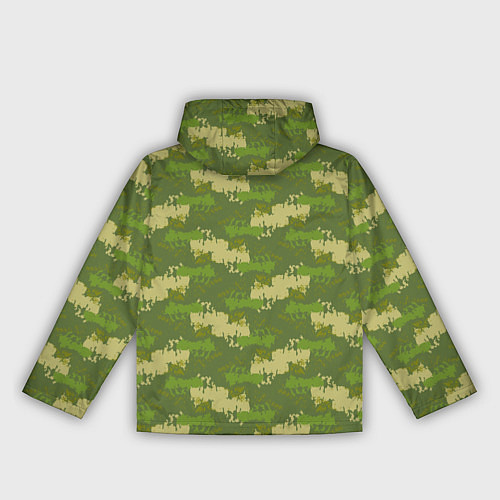 Женская ветровка Зеленый камуфляж / 3D-Черный – фото 2