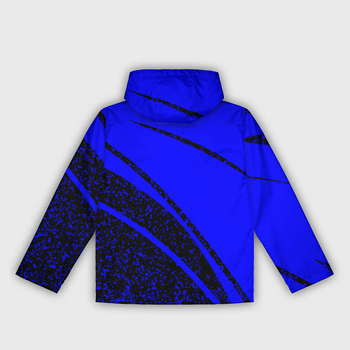 Женская ветровка Sport чёрно-синий ультрамарин в крапинку / 3D-Черный – фото 2