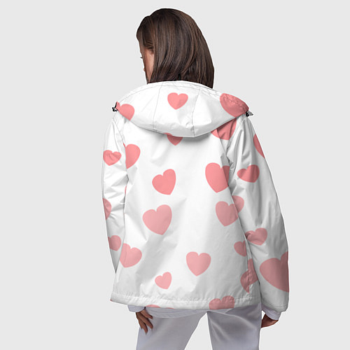 Женская ветровка Влюбленная кошка / 3D-Черный – фото 4