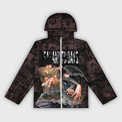 Ветровка с капюшоном женская Дни сакамото Нагумо и Осараги, цвет: 3D-белый