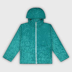 Ветровка с капюшоном женская Джинс с потертостями-зеленый, цвет: 3D-белый