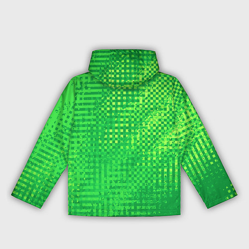Женская ветровка Сочный зелёный абстрактный / 3D-Черный – фото 2
