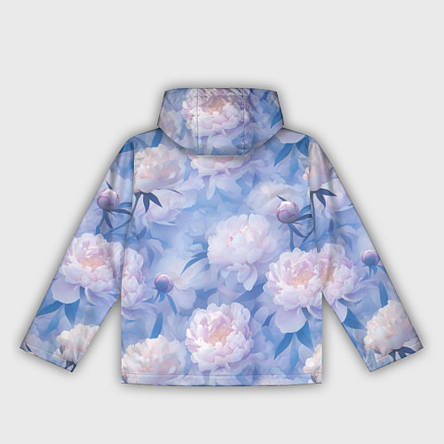 Женская ветровка Цветы в туманности / 3D-Черный – фото 2