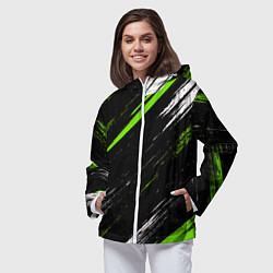 Ветровка с капюшоном женская Sports suit, цвет: 3D-белый — фото 2