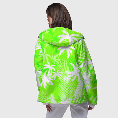 Женская ветровка Кислотные тропики / 3D-Черный – фото 4