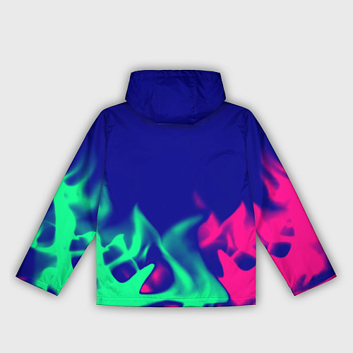 Женская ветровка Nirvana fire neon / 3D-Белый – фото 2