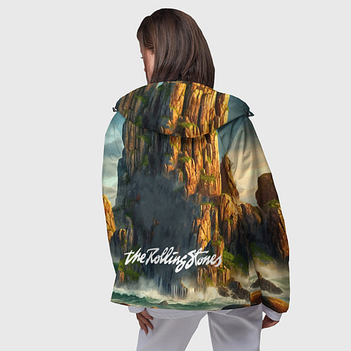 Женская ветровка Rolling Stones - sea rocks / 3D-Черный – фото 4