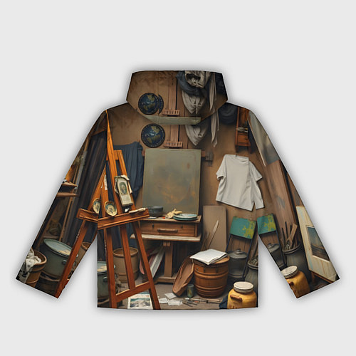 Женская ветровка Мастерская художника / 3D-Белый – фото 2