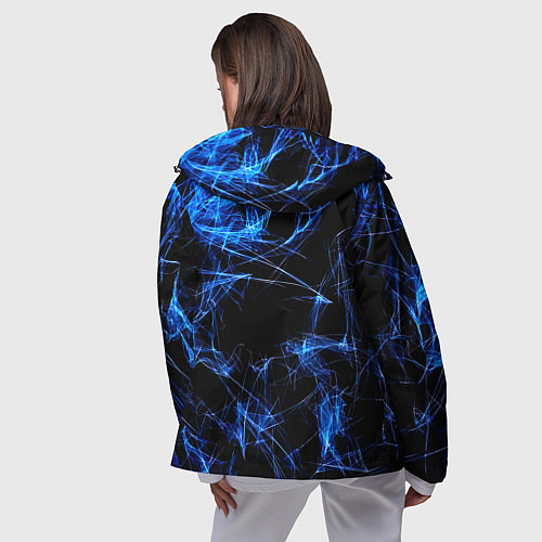 Женская ветровка Monster energy искры дымы / 3D-Черный – фото 4