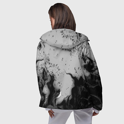 Женская ветровка NASA неоновый огонь / 3D-Черный – фото 4