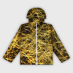 Ветровка с капюшоном женская Золотое плетение на черном, цвет: 3D-белый