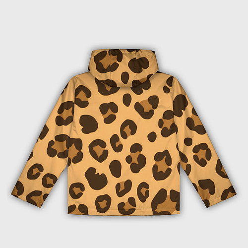 Женская ветровка Коричневые пятна леопарда / 3D-Белый – фото 2