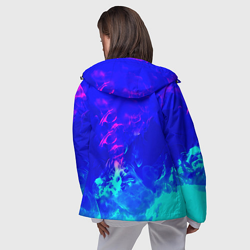 Женская ветровка Monster energy дым неоновый / 3D-Черный – фото 4