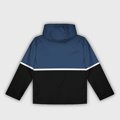 Женская ветровка Sport сине-чёрный с полосой / 3D-Черный – фото 2