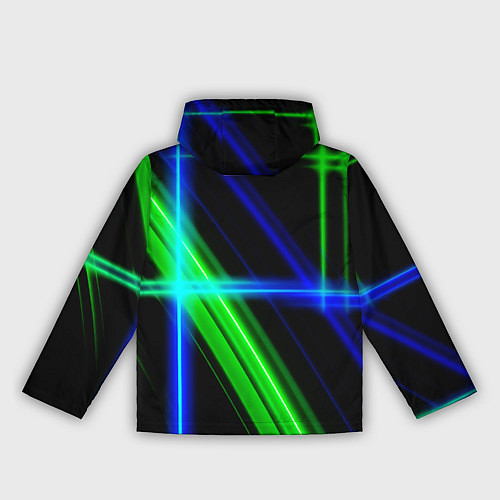 Женская ветровка Color blue black green / 3D-Белый – фото 2