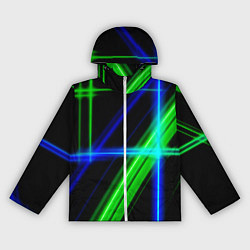 Женская ветровка Color blue black green