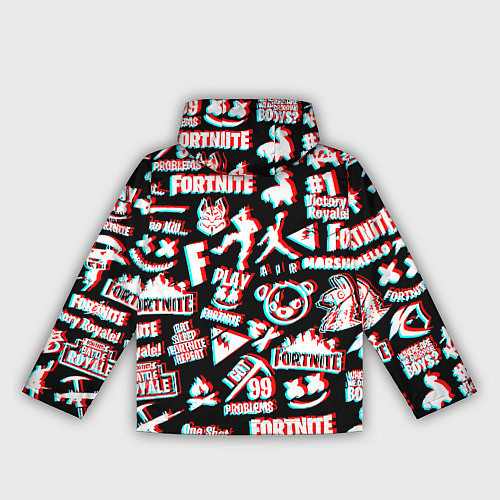 Женская ветровка Fortnite glitch game / 3D-Белый – фото 2
