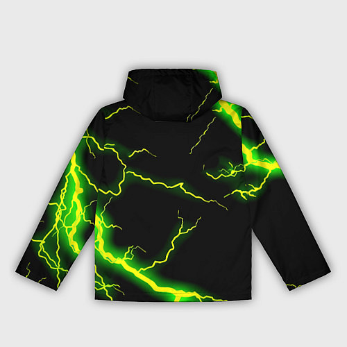Женская ветровка Monster energy зелёные молнии / 3D-Белый – фото 2