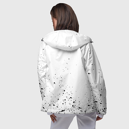 Женская ветровка Ведьмак брызги красок / 3D-Черный – фото 4