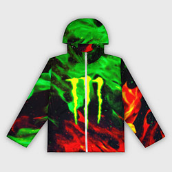 Женская ветровка Monster energy огонь лого