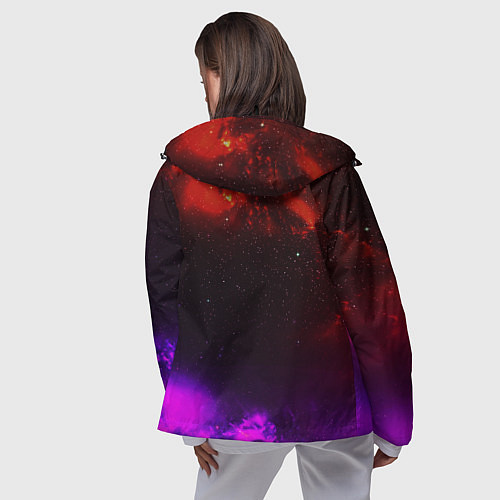 Женская ветровка Космонавт пламенный / 3D-Черный – фото 4