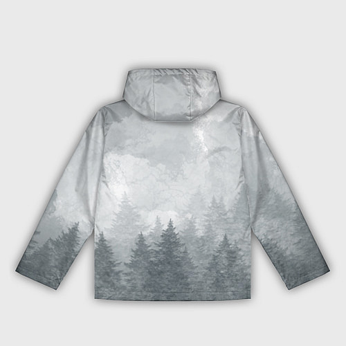 Женская ветровка Лес мой храм - медведь русич / 3D-Белый – фото 2