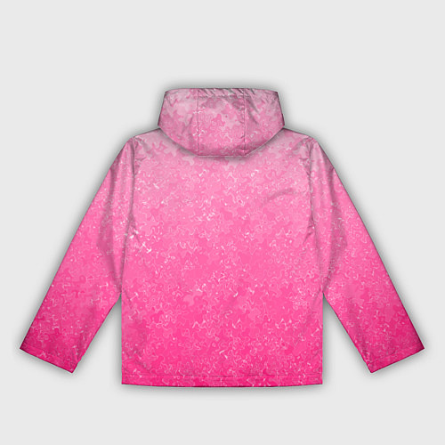 Женская ветровка Розовый градиент с узором / 3D-Белый – фото 2