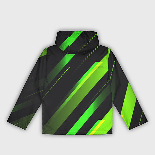 Женская ветровка Color black green / 3D-Белый – фото 2