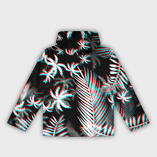 Женская ветровка Pubg тропики глитч / 3D-Белый – фото 2