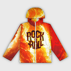 Ветровка с капюшоном женская Рок н ролл, цвет: 3D-белый