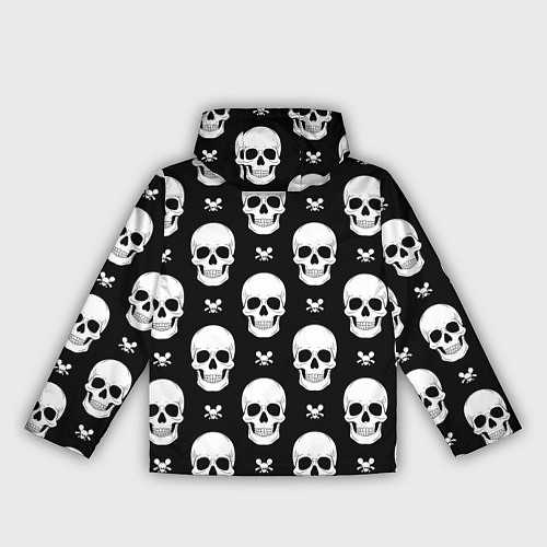 Женская ветровка Черепной фон / 3D-Белый – фото 2