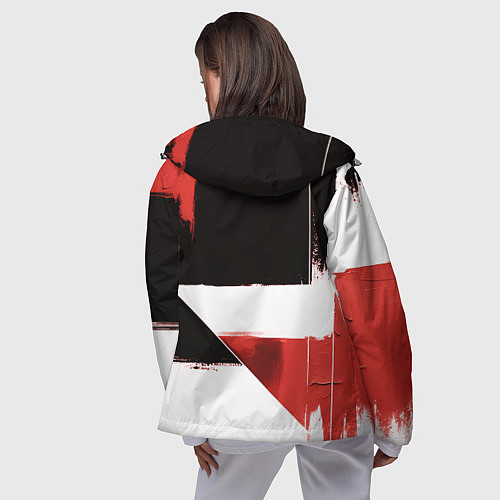 Женская ветровка Митсубиси логотип / 3D-Черный – фото 4