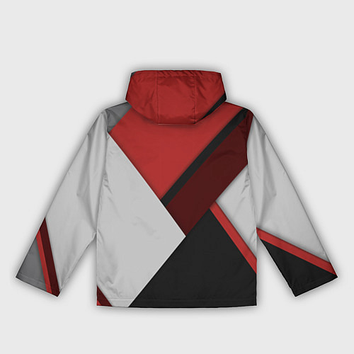Женская ветровка Color black red grey / 3D-Белый – фото 2