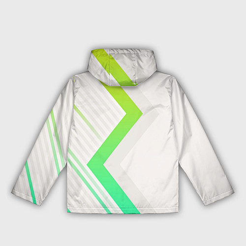Женская ветровка Color white line green / 3D-Белый – фото 2